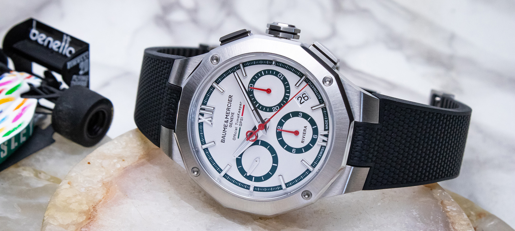 Baume & Mercier, Riviera Chronograph GPSI ile Pist Mirasını Bilekte Yeniden Yorumluyor