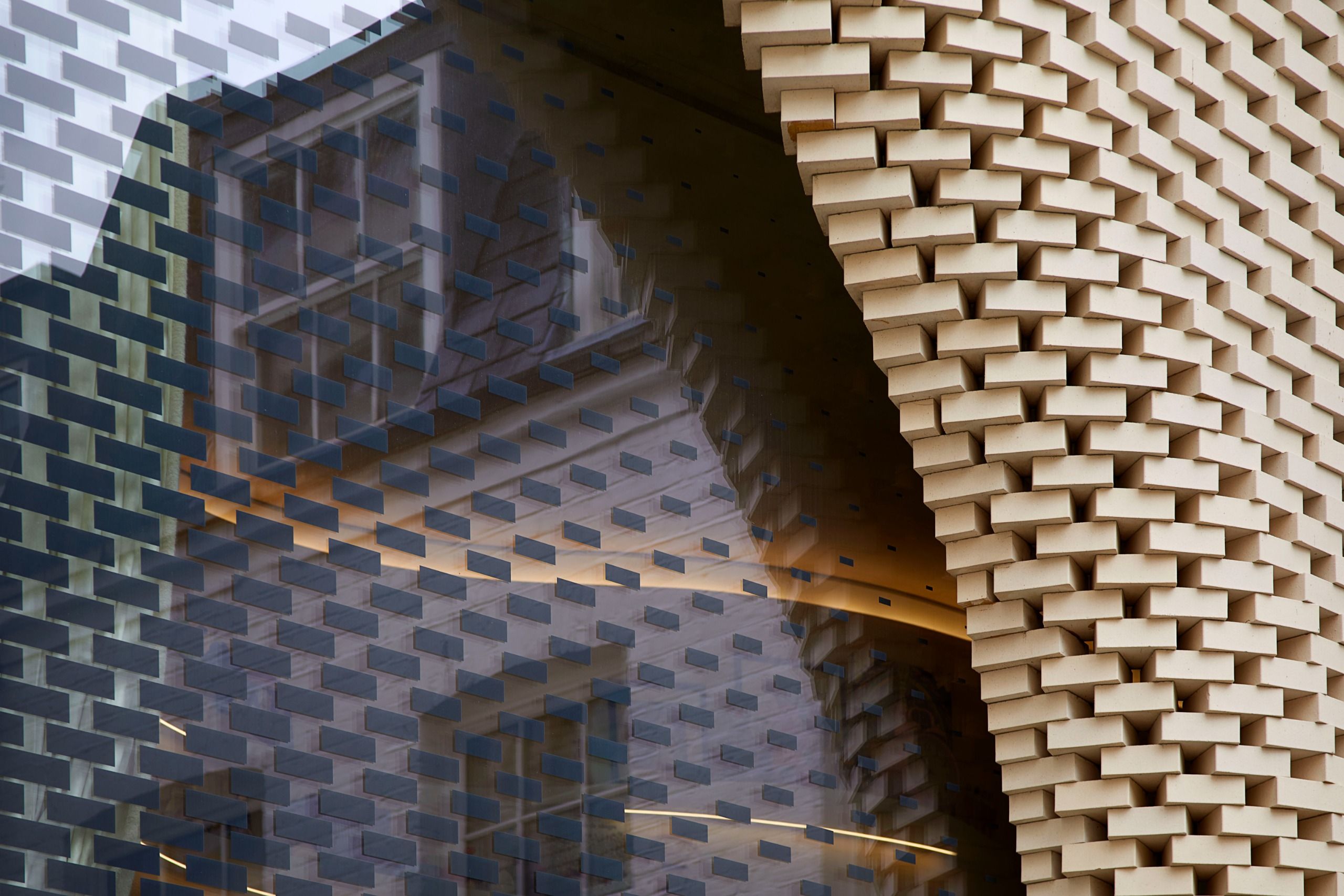 The exterior of the private house designed by Zaha Hadid Architects on Grosvenor Crescent Mews